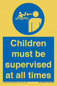 Children must be supervised at all times