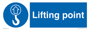 Mandatory Lifting point from Safety Sign Supplies