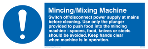 mincing/mixing machine rules