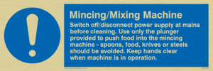 mincing/mixing machine rules