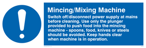 mincing/mixing machine rules