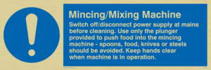 mincing/mixing machine rules
