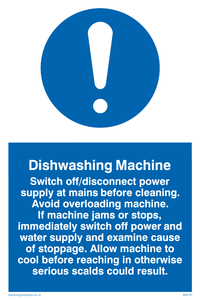 dishwashing machine rules