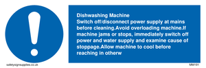 dishwashing machine rules