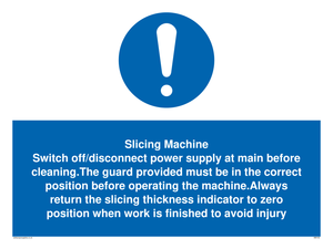 slicing machine rules