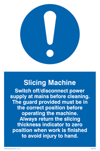 slicing machine rules
