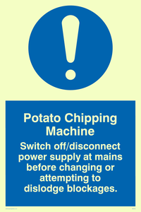 potato chipping machine rules