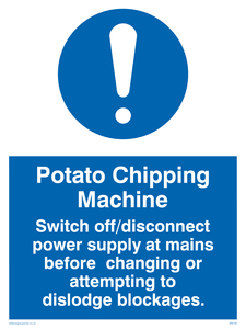 potato chipping machine rules