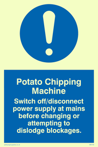 potato chipping machine rules