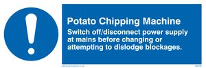 potato chipping machine rules