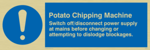 potato chipping machine rules