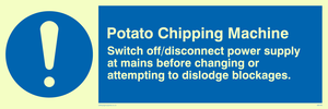 potato chipping machine rules