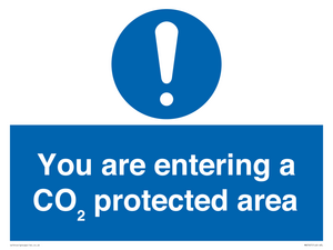 You are entering a CO₂ protected area