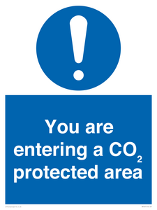 You are entering a CO₂ protected area