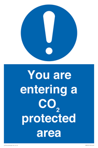 You are entering a CO₂ protected area