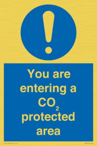 You are entering a CO₂ protected area
