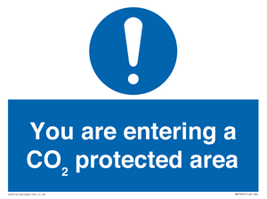 You are entering a CO₂ protected area