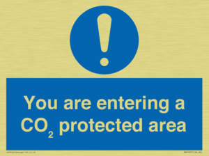 You are entering a CO₂ protected area