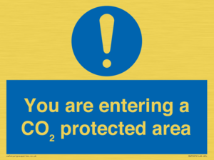 You are entering a CO₂ protected area