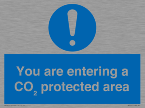 You are entering a CO₂ protected area