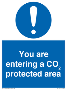 You are entering a CO₂ protected area