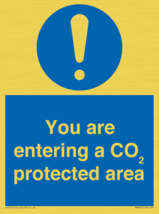 You are entering a CO₂ protected area