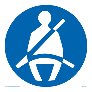 seatbelts must be worn symbol sign 