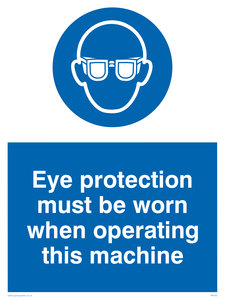 Eye protection this machine