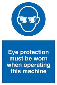 Eye protection this machine