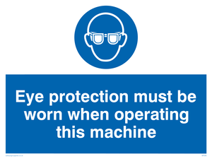Eye protection this machine