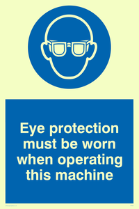 Eye protection this machine