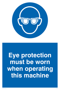 Eye protection this machine