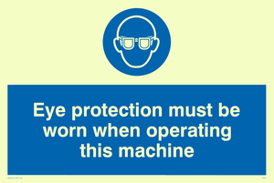 Eye protection this machine
