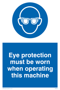 Eye protection this machine