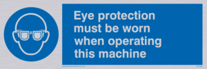 Eye protection this machine