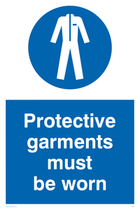 protective garments must be worn