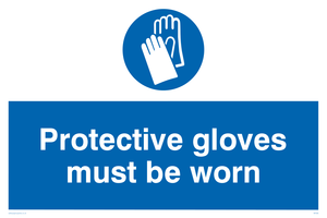 protective gloves must be worn