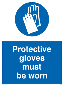 protective gloves must be worn