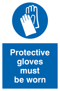 protective gloves must be worn