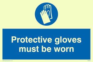 protective gloves must be worn