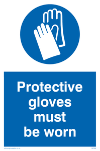protective gloves must be worn