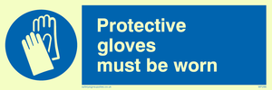 protective gloves must be worn