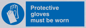 protective gloves must be worn