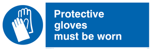 protective gloves must be worn