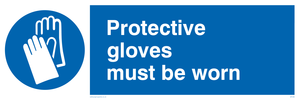 protective gloves must be worn