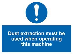 Dust extraction this machine
