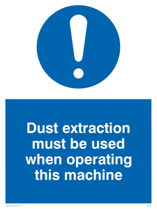Dust extraction this machine