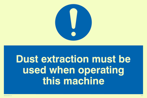 Dust extraction this machine