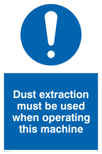 Dust extraction this machine