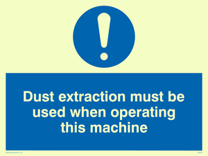 Dust extraction this machine